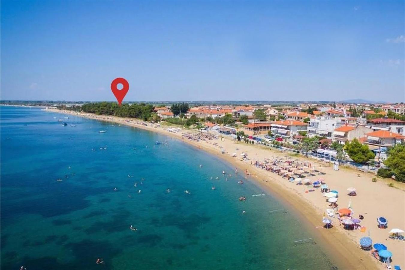 Pine Beach Holiday Home 2 Bedrooms 50 Meters To The Beach Kalyves Polygyrou المظهر الخارجي الصورة