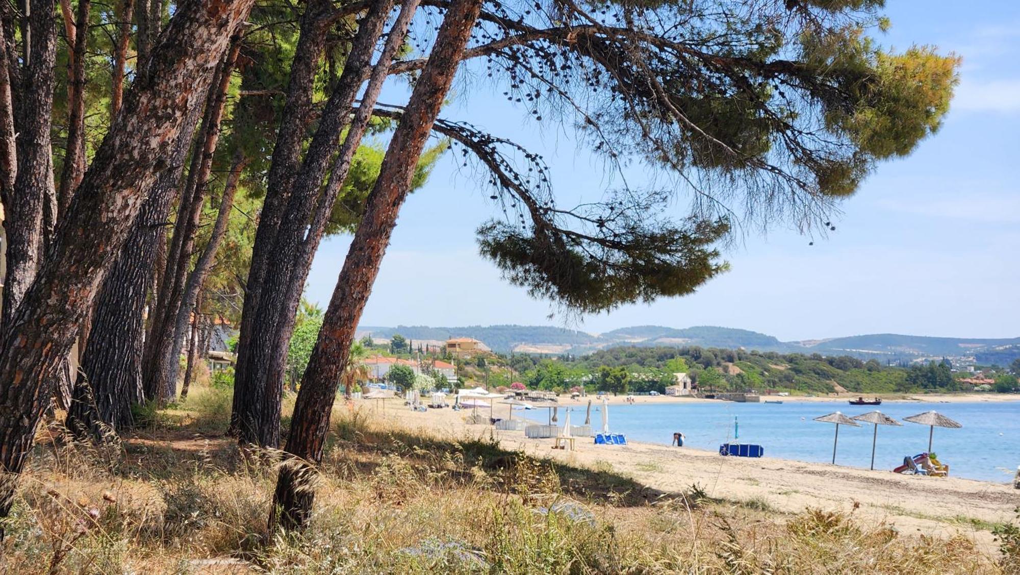 Pine Beach Holiday Home 2 Bedrooms 50 Meters To The Beach Kalyves Polygyrou المظهر الخارجي الصورة